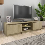 vidaXL TV skrinka, dub sonoma 140x40x35,5 cm, drevotrieska - cena, porovnanie