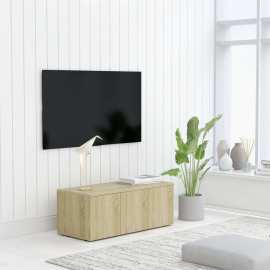 vidaXL TV skrinka, dub sonoma 80x34x30 cm, drevotrieska