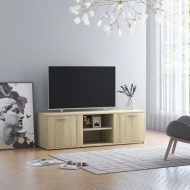 vidaXL TV skrinka, dubu sonoma 120x34x37 cm, drevotrieska - cena, porovnanie