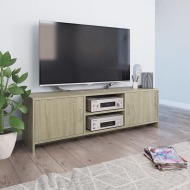 vidaXL TV skrinka farba dubu sonoma 120x30x37,5 cm drevotrieska - cena, porovnanie