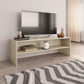 vidaXL TV skrinka farba dubu sonoma 120x40x40 cm drevotrieska