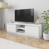 vidaXL TV skrinka, lesklá biela 120x30x35,5 cm, drevotrieska - cena, porovnanie