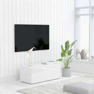 vidaXL TV skrinka, lesklá biela 80x34x30 cm, drevotrieska - cena, porovnanie