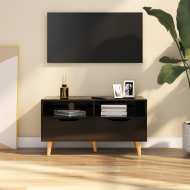 vidaXL TV skrinka lesklá čierna 90x40x48,5 cm drevotrieska - cena, porovnanie