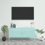 vidaXL TV skrinka mätovo-zelená 105x35x50 cm oceľ - cena, porovnanie