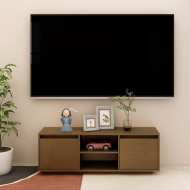 vidaXL TV skrinka medovo-hnedá 110x30x40 cm borovicový masív - cena, porovnanie