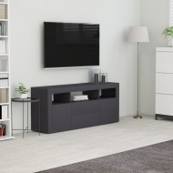 vidaXL TV skrinka, sivá 120x30x50 cm, drevotrieska - cena, porovnanie