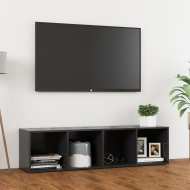 vidaXL TV skrinka sivá 142,5x35x36,5 cm drevotrieska - cena, porovnanie