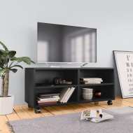vidaXL TV skrinka s kolieskami čierna 90x35x35 cm drevotrieska - cena, porovnanie