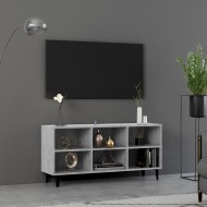 vidaXL TV skrinka s kovovými nohami betónovo-sivá 103,5x35x50 cm - cena, porovnanie
