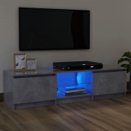 vidaXL TV skrinka s LED svetlami betónová sivá 120x30x35,5 cm - cena, porovnanie