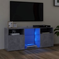 vidaXL TV skrinka s LED svetlami betónovo sivá 120x30x50 cm - cena, porovnanie