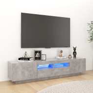 vidaXL TV skrinka s LED svetlami betónovosivá 180x35x40 cm - cena, porovnanie