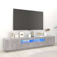 vidaXL TV skrinka s LED svetlami betónovo-sivá 200x35x40 cm - cena, porovnanie