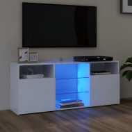 vidaXL TV skrinka s LED svetlami biela 120x30x50 cm - cena, porovnanie