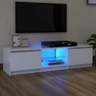 vidaXL TV skrinka s LED svetlami biela 140x40x35,5 cm - cena, porovnanie