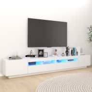 vidaXL TV skrinka s LED svetlami biela 260x35x40 cm - cena, porovnanie
