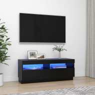 vidaXL TV skrinka s LED svetlami čierna 100x35x40 cm - cena, porovnanie