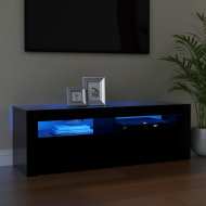 vidaXL TV skrinka s LED svetlami čierna 120x35x40 cm - cena, porovnanie