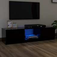 vidaXL TV skrinka s LED svetlami čierna 140x40x35,5 cm - cena, porovnanie