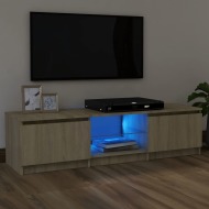 vidaXL TV skrinka s LED svetlami dub sonoma 120x30x35,5 cm - cena, porovnanie