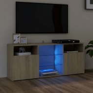 vidaXL TV skrinka s LED svetlami dub sonoma 120x30x50 cm - cena, porovnanie