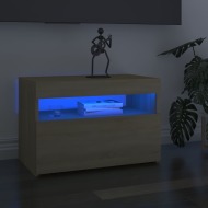 vidaXL TV skrinka s LED svetlami dub sonoma 60x35x40 cm - cena, porovnanie