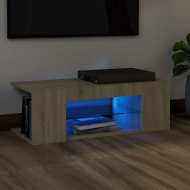 vidaXL TV skrinka s LED svetlami dub sonoma 90x39x30 cm - cena, porovnanie