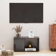 vidaXL TV skrinka vysoký lesk sivá 60x24x32 cm drevotrieska - cena, porovnanie