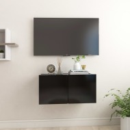 vidaXL Závesná TV skrinka čierna 60x30x30 cm - cena, porovnanie