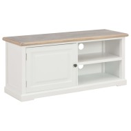 vidaXL  TV stolík biely 90x30x40 cm drevený - cena, porovnanie