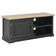vidaXL TV stolík čierny 90x30x40 cm drevený - cena, porovnanie