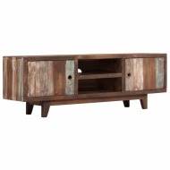 vidaXL TV stolík, masívne akáciové drevo vintage štýl 118x30x40 cm - cena, porovnanie