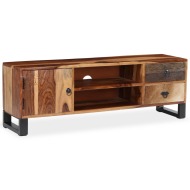 vidaXL TV stolík z masívneho sheeshamového dreva, 120x30x40 cm - cena, porovnanie