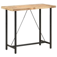 vidaXL Barový stôl 120x58x107 cm surové mangovníkové drevo - cena, porovnanie