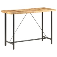 vidaXL Barový stôl 150x70x107 cm surové mangovníkové drevo - cena, porovnanie