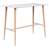vidaXL Barový stôl, biely 120x60x105 cm - cena, porovnanie