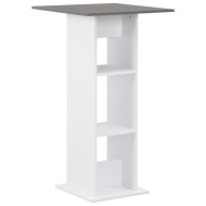 vidaXL Barový stôl, biely a antracitovo sivý 60x60x110 cm - cena, porovnanie