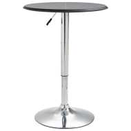 vidaXL Barový stôl čierny Ø60 cm MDF - cena, porovnanie