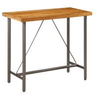vidaXL Barový stôl, masívne recyklované teakové drevo, 120x58x106 cm - cena, porovnanie