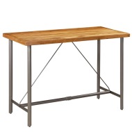 vidaXL Barový stôl, masívne recyklované teakové drevo, 150x70x106 cm - cena, porovnanie