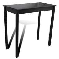 vidaXL Barový stôl, MDF, čierny 115x55x107 cm - cena, porovnanie