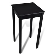 vidaXL Barový stôl, MDF, čierny 55x55x107 cm - cena, porovnanie