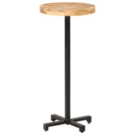 vidaXL Barový stôl okrúhly Ø50x110 cm surové mangovníkové drevo - cena, porovnanie
