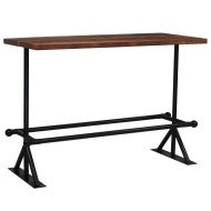 vidaXL Barový stôl, recyklovaný masív, tmavohnedý 150x70x107 cm - cena, porovnanie