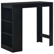 vidaXL Barový stôl s poličkou čierny 110x50x103 cm - cena, porovnanie