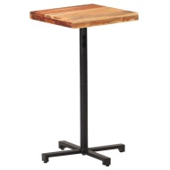 vidaXL Barový stôl štvorcový 50x50x110 cm akáciový masív - cena, porovnanie