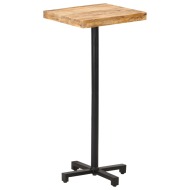 vidaXL Barový stôl štvorcový 50x50x110 cm surové mangovníkové drevo - cena, porovnanie