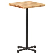 vidaXL Barový stôl štvorcový 60x60x110 cm surové mangovníkové drevo - cena, porovnanie