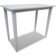 vidaXL Drevený barový stôl, biely - cena, porovnanie